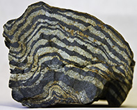 Banded ironstone rock