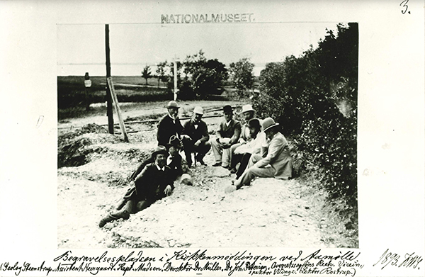 The cemetery in Køkkenmøddingen near Aamølle, 1893